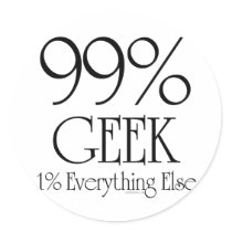 99% Geek Sticker
