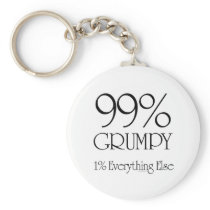 99% Grumpy Key Chain