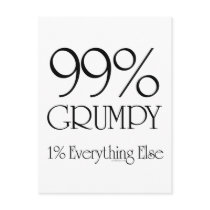 99% Grumpy postcards