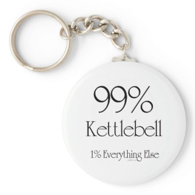 99% Kettlebell Key Chains by cyndisstuff