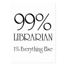 99% Librarian Postcard