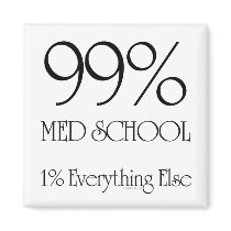 99% Med School Fridge Magnet