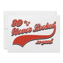 99 never looked so good invitations