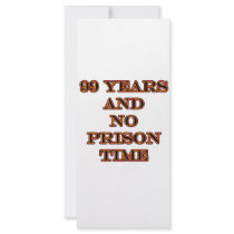 99 No prison time Rack Card Template