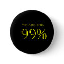 99% Occupy Wall Street Button button