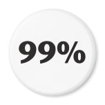 99 Percent Fridge Magnet