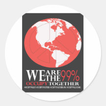 99 percent round sticker