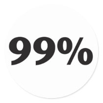 99 Percent Stickers