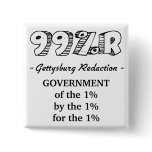 99%r Gettysburg Address Pinback Button