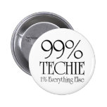 99% Techie Pinback Button
