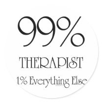 99% Therapist stickers by cyndisstuff 99% Therapist stickers