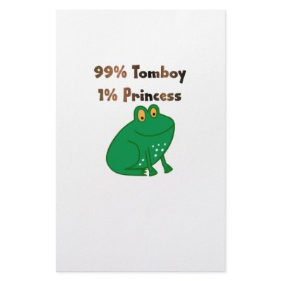 99% Tomboy and 1% Princess Stationery Design by Mrscookie
