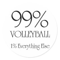 99% Volleyball stickers by cyndisstuff 99% Volleyball stickers