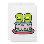99 Year Old Birthday Cake invitations