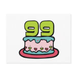 99 Year Old Birthday Cake Postcards
