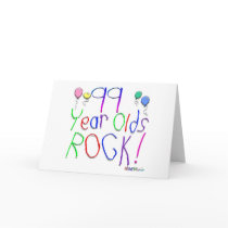99 Year Olds Rock ! cards