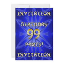 99th Birthday party invitation