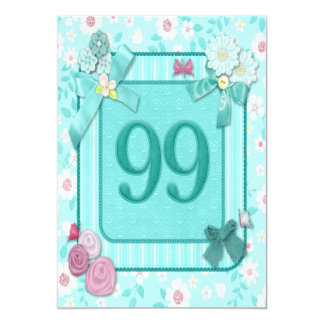 99th Birthday Invitations & Announcements | Zazzle