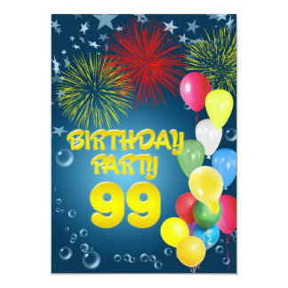 99th Birthday Invitations & Announcements | Zazzle