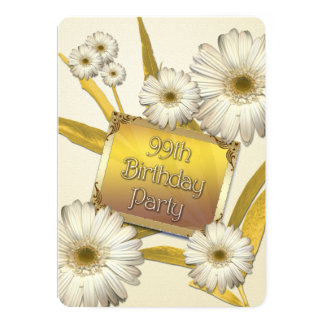 99th Birthday Invitations & Announcements | Zazzle