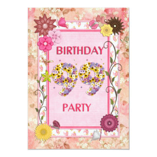 99th Birthday Invitations & Announcements | Zazzle