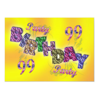 99th Birthday Invitations & Announcements | Zazzle