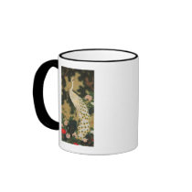 9. 老松孔雀図, 若冲 Old Pine-tree and Peacock, Jakuchu Coffee Mug