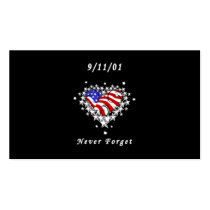 9/11/01 Patriotic Tattoo Business Card Templates