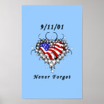 9/11/01 Patriotic Tattoo Posters
