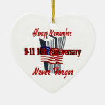 9-11 10th Anniversary Commemorative Christmas Ornament