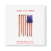 9/11 American Flag Firefighter Memorial Magnet by beardiethor123 9/11 American Flag Firefighter Memorial Magnet