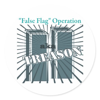 9/11 False Flag Op Stickers by 911conspiracy