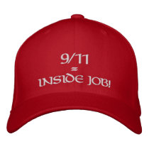 9/11 Inside Job Red Hat Embroidered Hat
