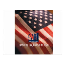 9/11:Land of the Free Home of the Brave Postcards
