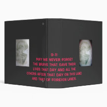 9-11 MAY WE NEVER FORGET THE ... BINDERS
