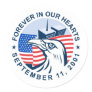 9/11 memorial american eagle flag twin towers sticker