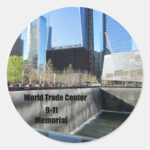 9-11 Memorial Round Stickers
