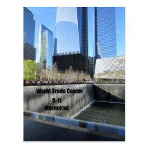 9/11 Memorial, World Trade Center, New York City Postcard