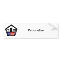 9 11 Never Forget, Always Remember Bumper Sticker