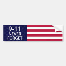 9-11 never forget bumper stickers
