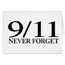 9/11 Never Forget Card