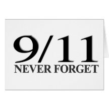 9/11 Never Forget Card