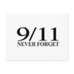 9/11 Never Forget Postcards