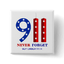 9/11 September 11th - Never Forget - WTC Pins