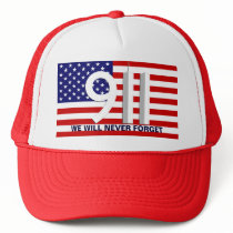 9/11 September 11th WTC - Never Forget Hat