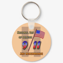 9-11 Service and Remembrance keychains