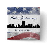 9-11 Tenth Anniversary Remembrance Buttons