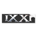 9/11 Tribute Sticker in White Chrome bumper stickers
