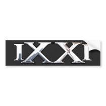 9/11 Tribute Sticker in White Chrome bumper stickers