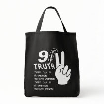 9-11 Truth No Peace Without Justice Canvas Bag